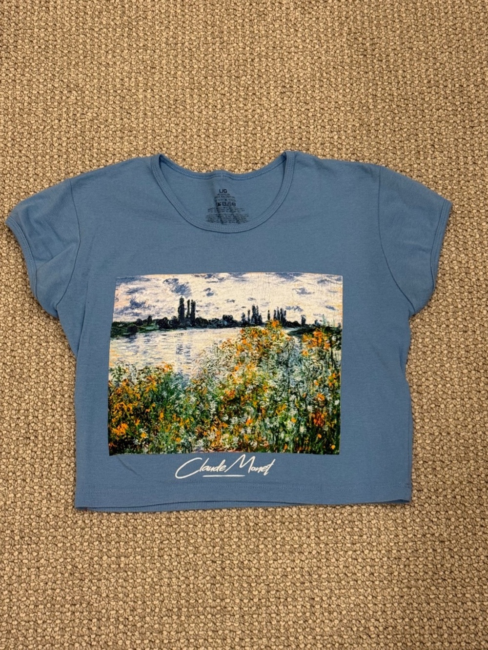 Claude Monet Painting Baby Tee